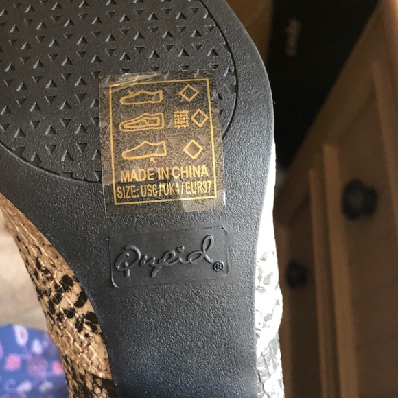 Snakeskin Booties - Picture 2 of 3